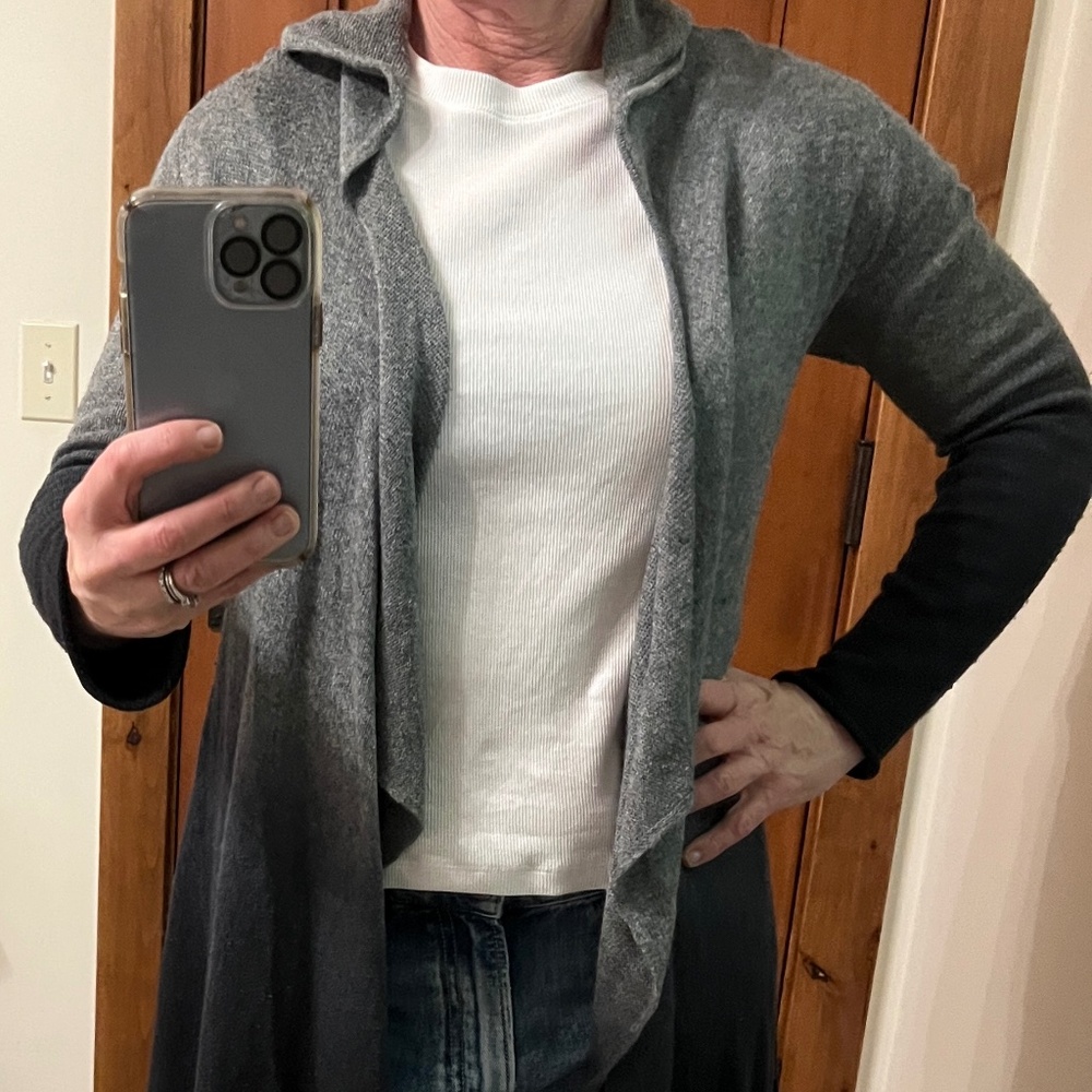 Acrobat Silk and Cashmere long Cardigan - one size
